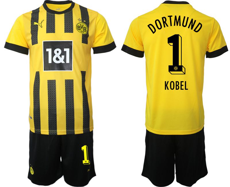 Cheap Men 2022-2023 Club Borussia Dortmund home yellow 1 Soccer Jersey